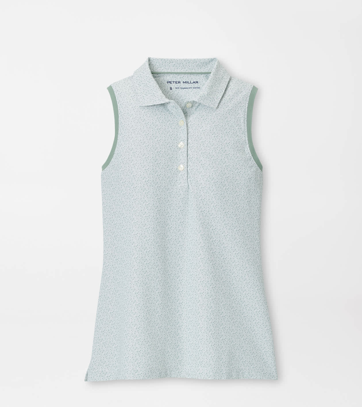 Peter Millar Women's Willow Tee It Up Banded Sport Mesh Sleeveless Button Polo