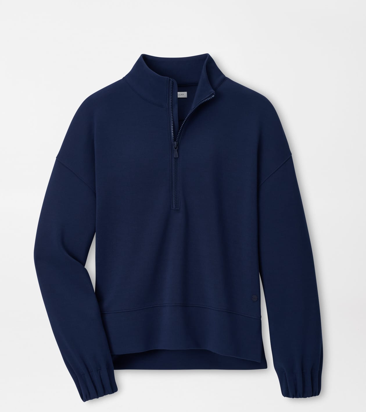 Peter Millar Women's Navy Flora Knit Half-Zip Pullover