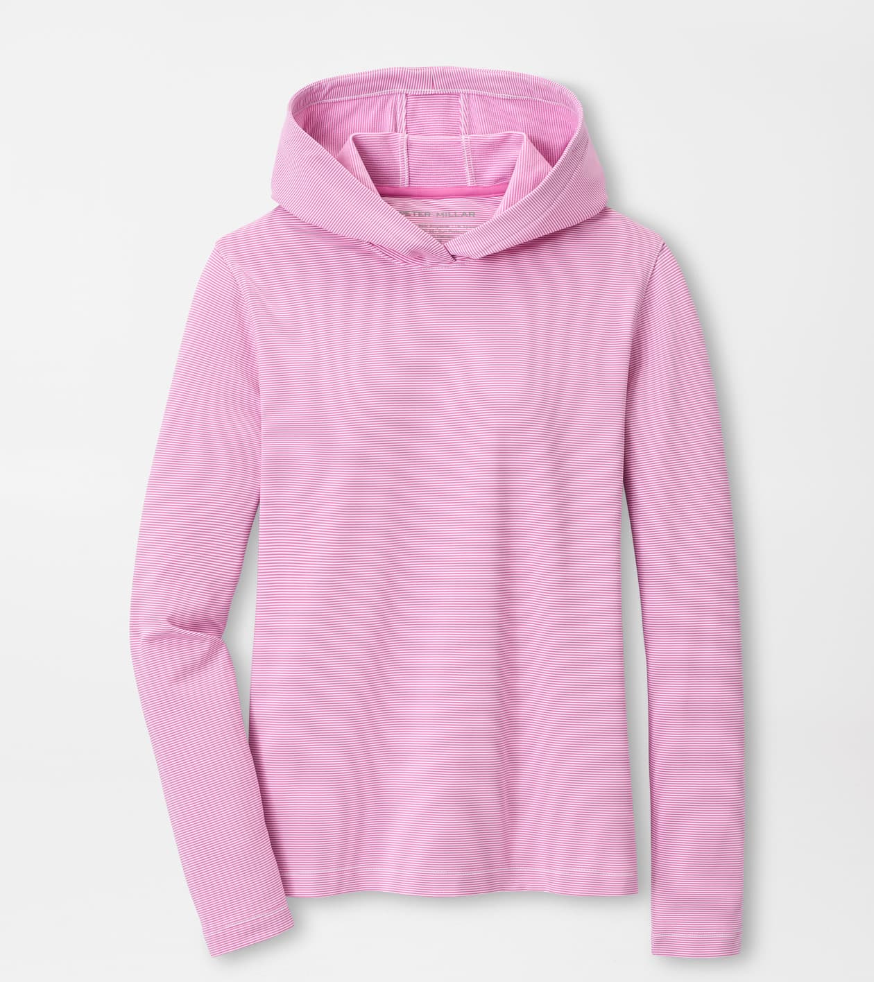 Peter Millar Women's Peony/White Sugar Stripe Pine Performance Hoodie