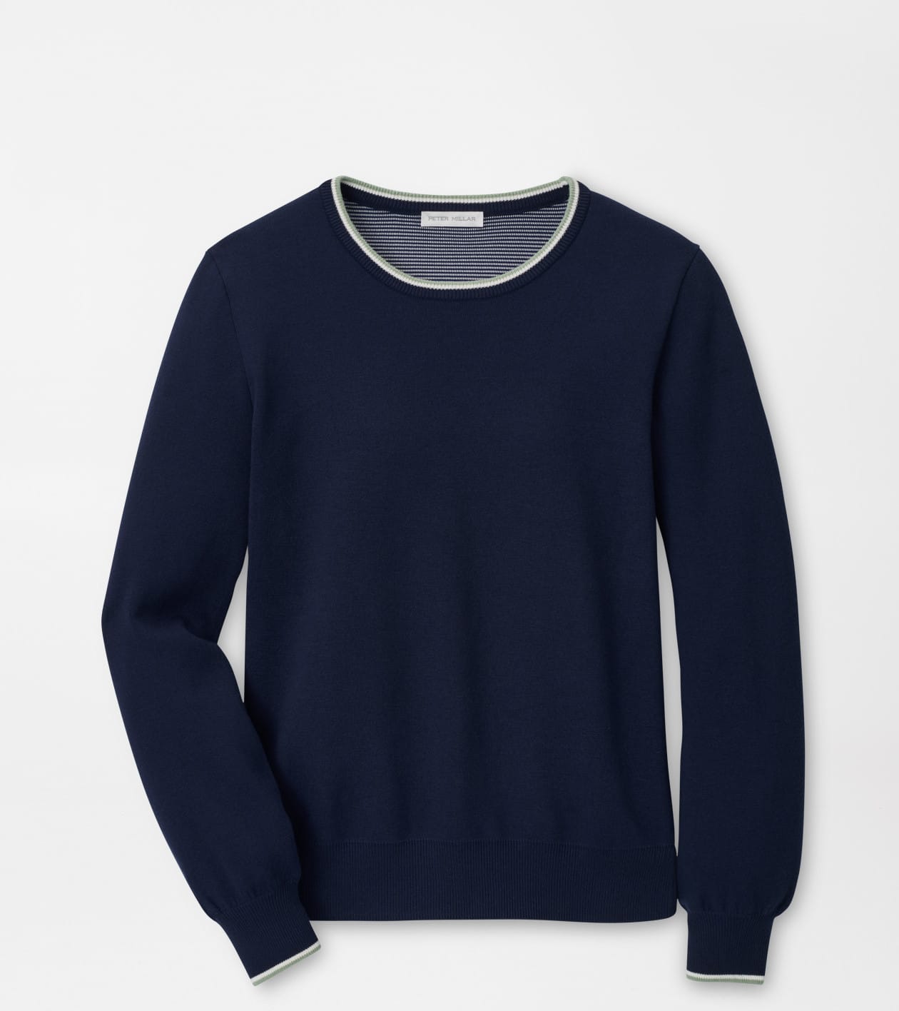 Peter Millar Women's Navy Coolspun Lite Cotton Crewneck