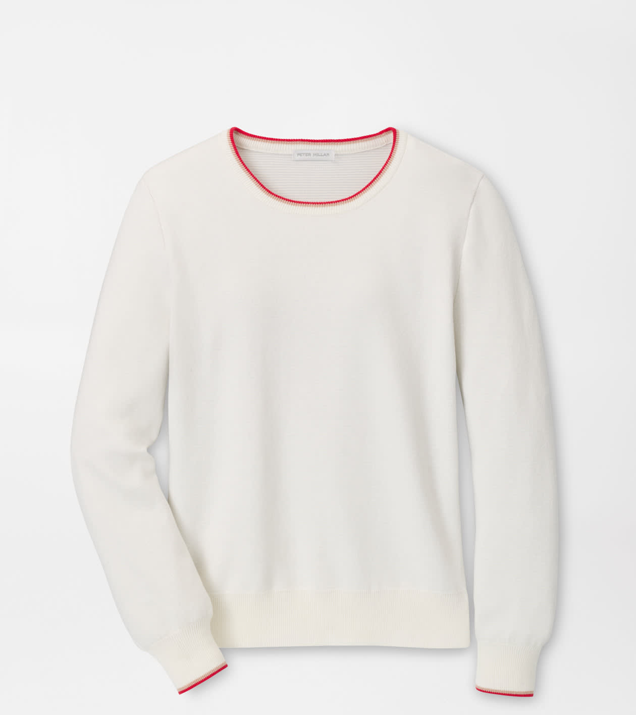 Peter Millar Women's White Coolspun Lite Cotton Crewneck