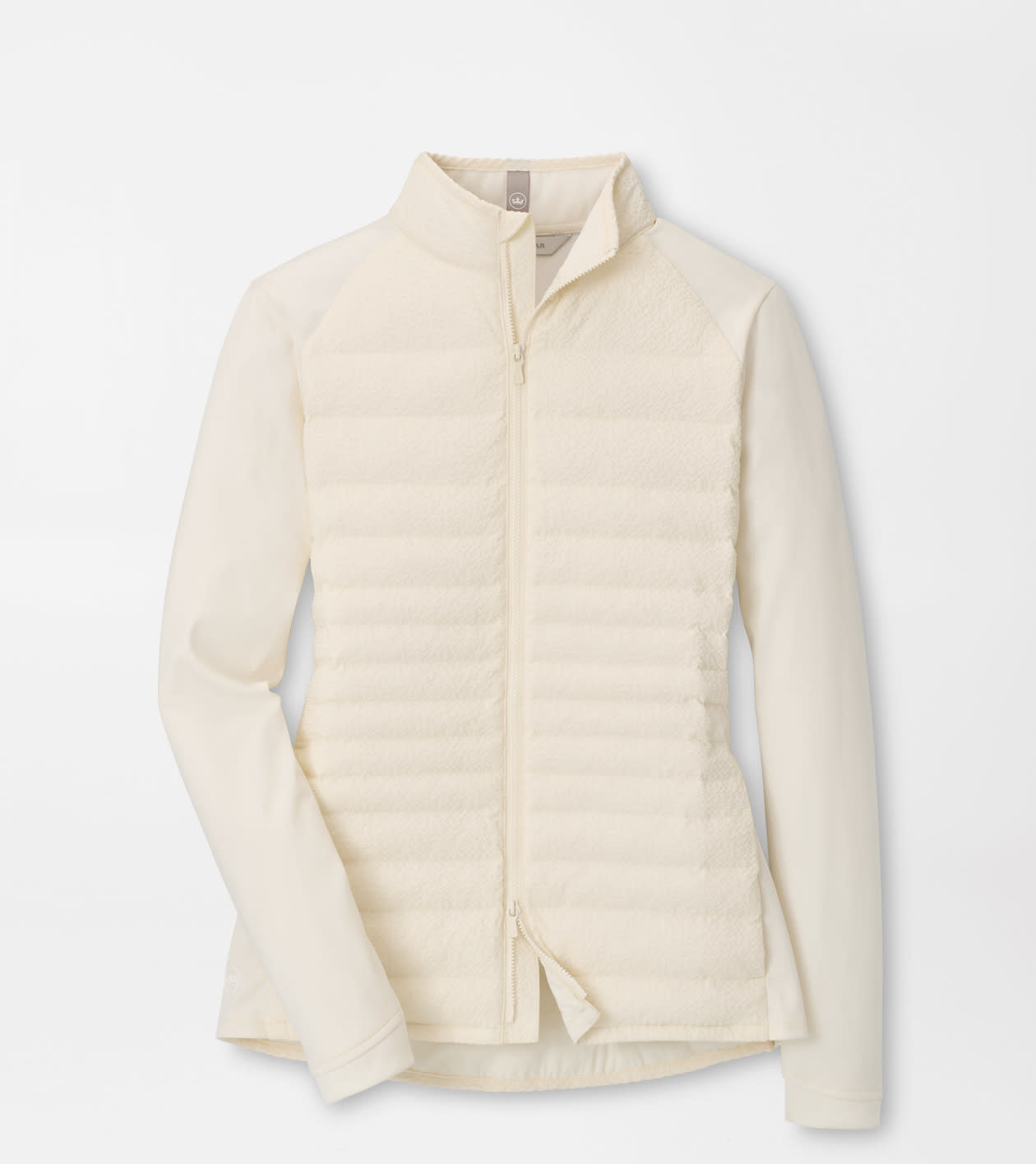 Peter Millar Women's Ivory Merge Seersucker Hybrid Jacket