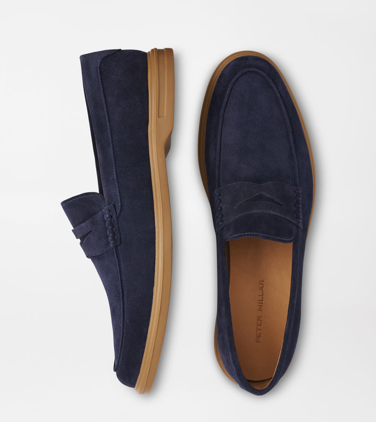 Peter Millar Men's Dark Navy Excursionist Penny Loafer