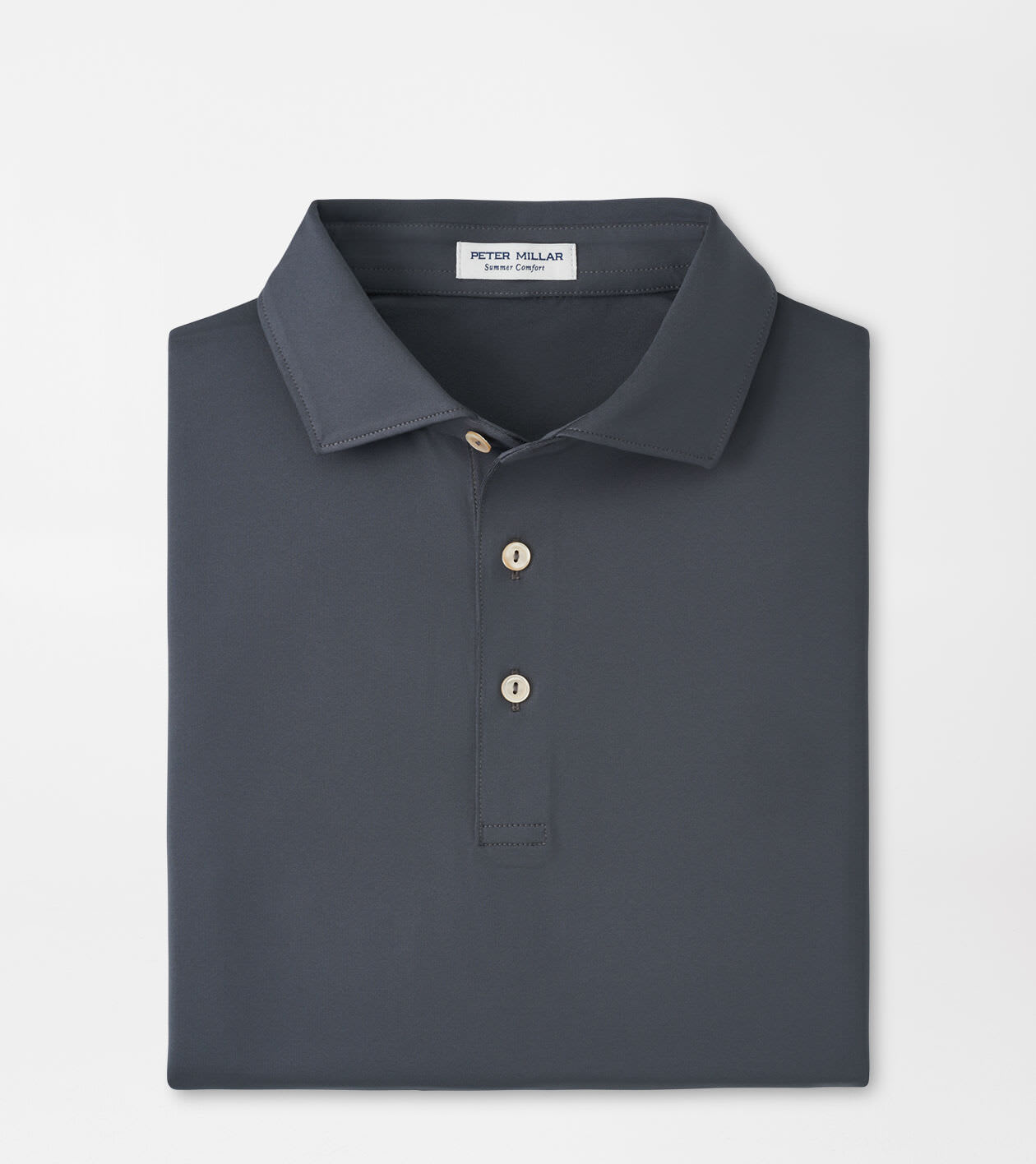 Peter Millar Men's Iron Solid Performance Jersey Polo