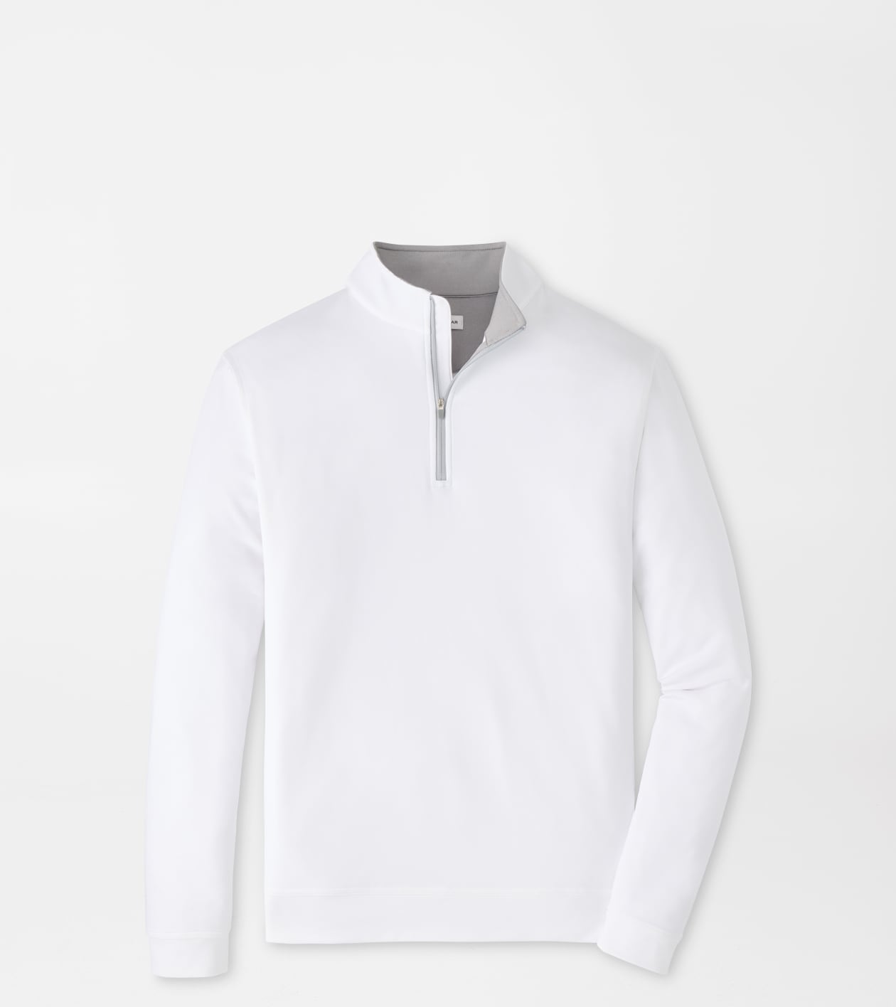 Peter Millar Men's White Perth Performance Quarter-Zip