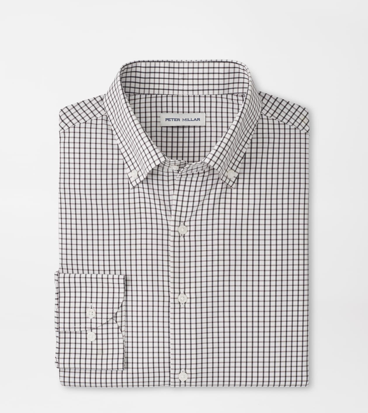 Peter Millar Men's Black Hanford Performance Twill Shirt