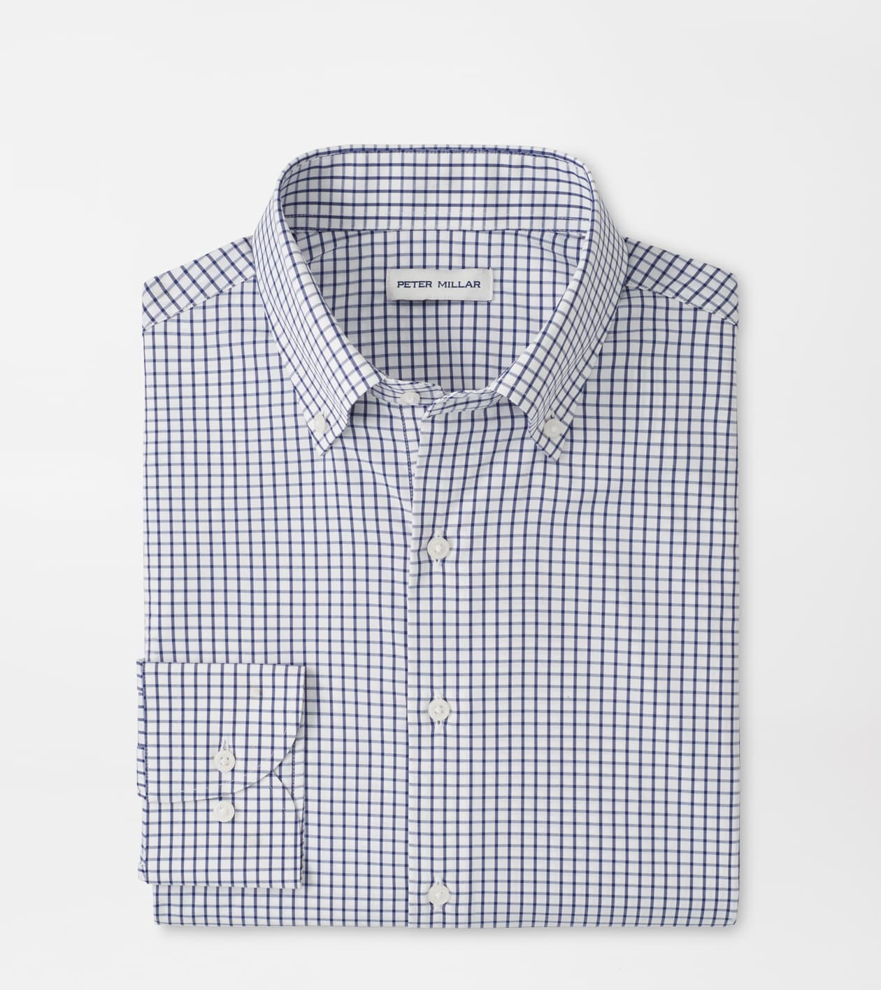 Peter Millar Men's Classic Navy Hanford Performance Twill Shirt
