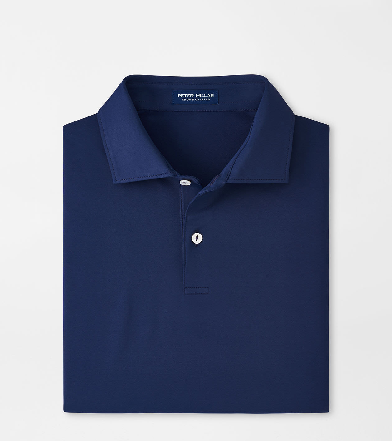 Peter Millar Men's Navy Solid Performance Jersey Polo