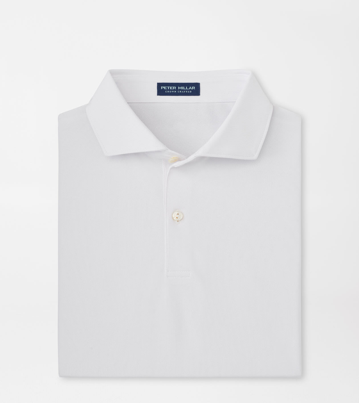 Peter Millar Men's White Soul Performance Mesh Polo