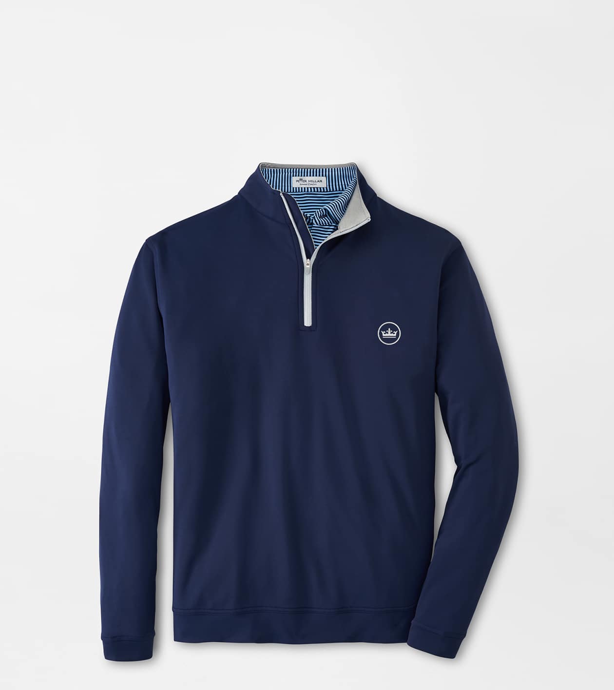 Peter Millar Men's Navy Crown Seal Perth Performance Quarter-Zip