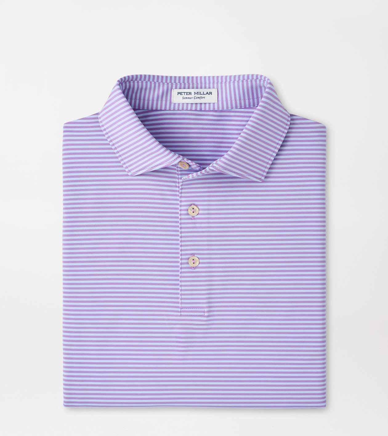 Peter Millar Men's Purple Iris Hales Performance Jersey Polo