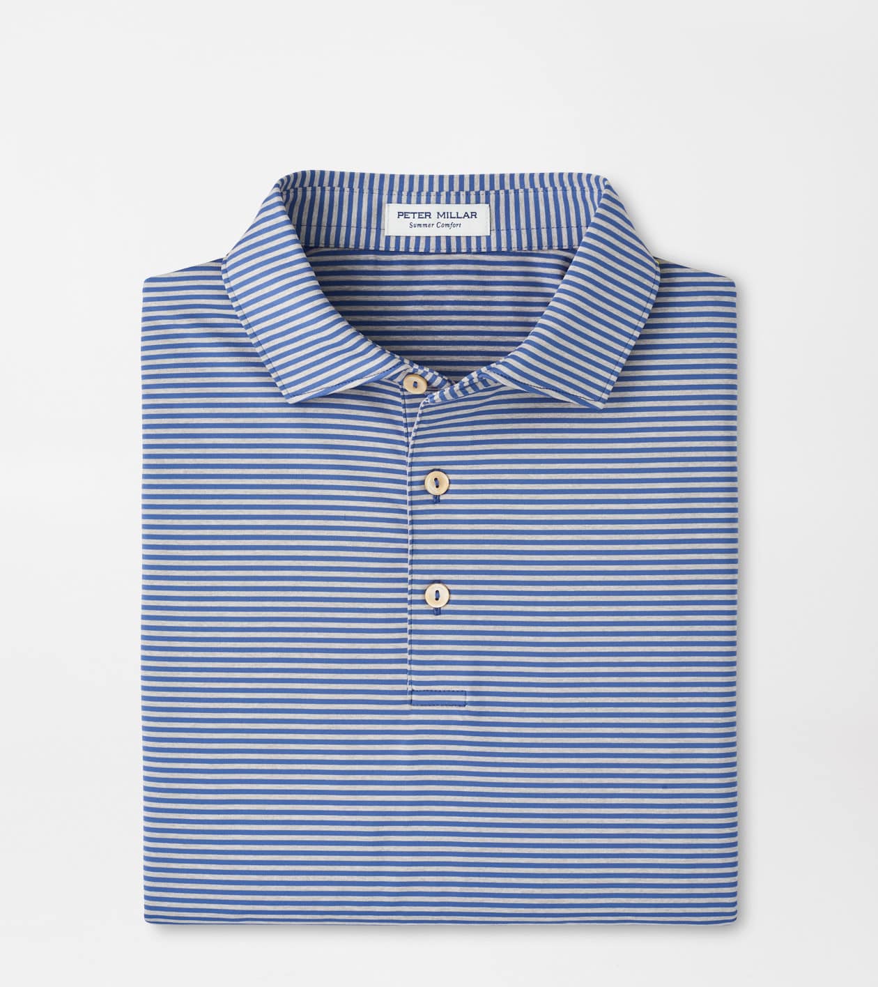 Peter Millar Men's Windsor Blue Hales Performance Jersey Polo