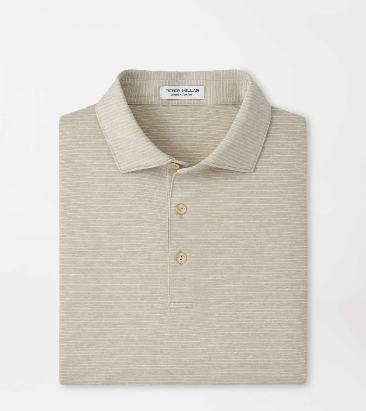 Peter Millar Men's Biscuit Highlands Performance Jersey Polo