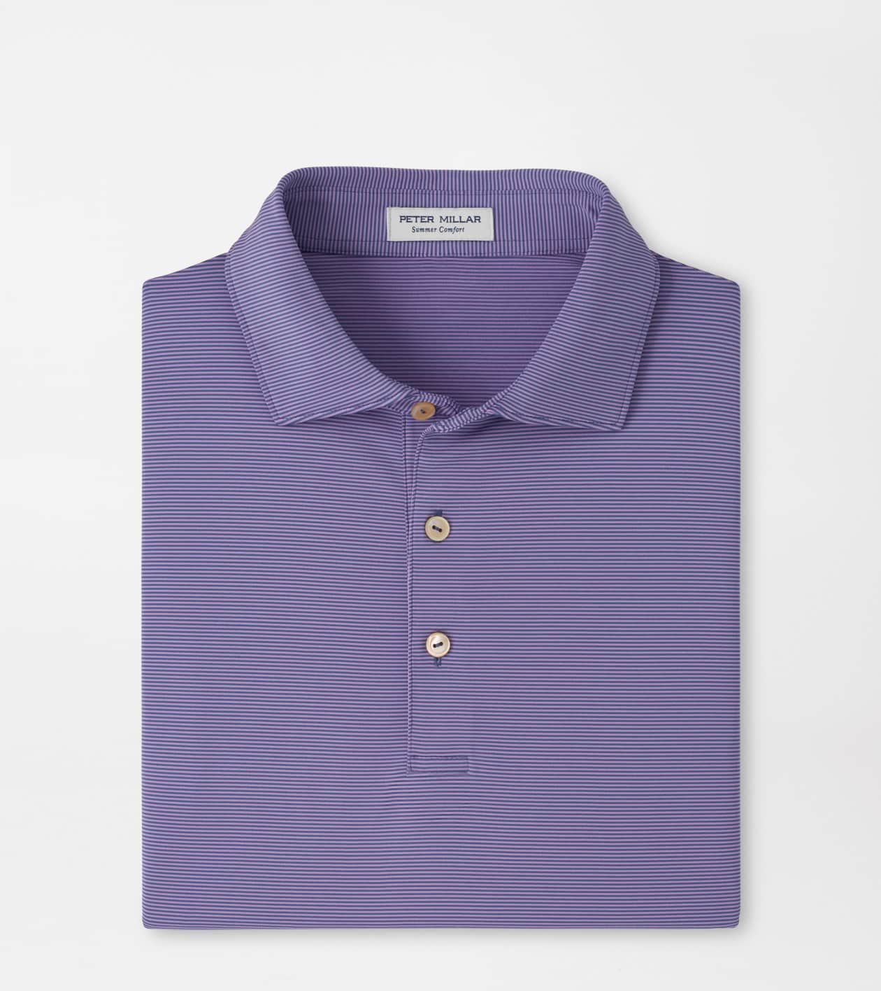 Peter Millar Men's Windsor Blue/Purple Iris Jubilee Performance Jersey Polo