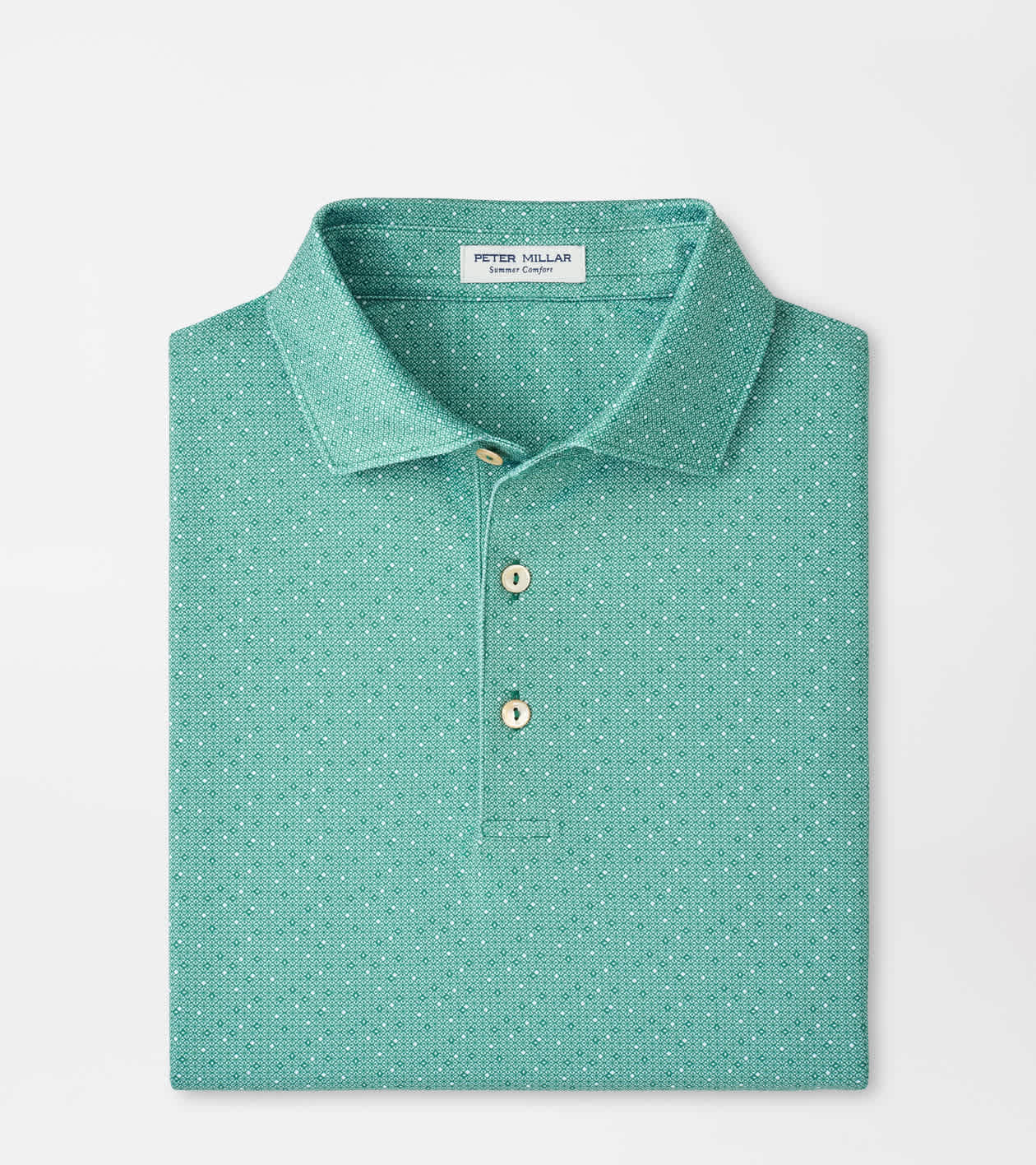 Peter Millar Men's Snow Pea Dashwood Performance Jersey Polo