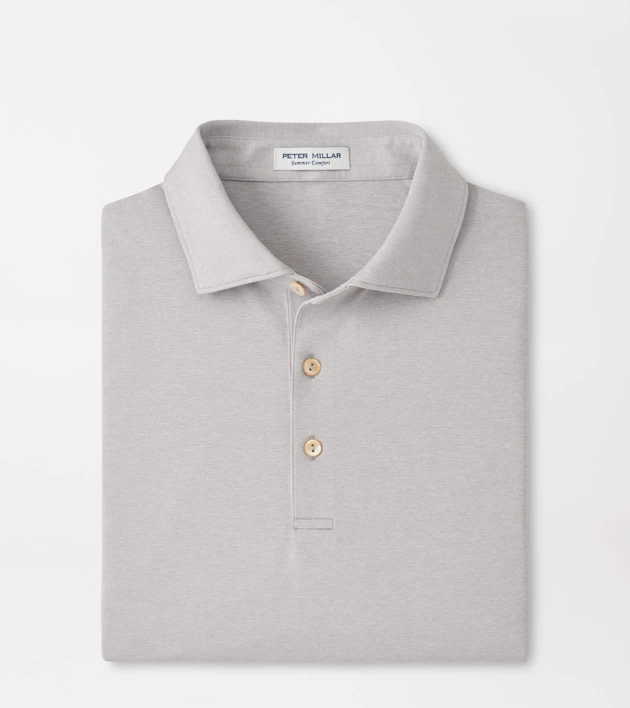 Peter Millar Men's Gale Grey Holden Performance Jersey Polo