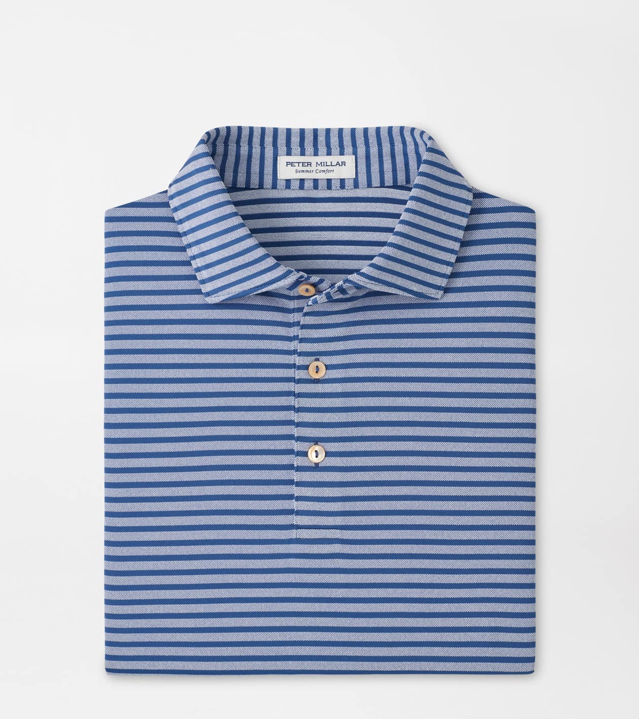 Peter Millar Men's Windsor Blue Clark Performance Jersey Polo