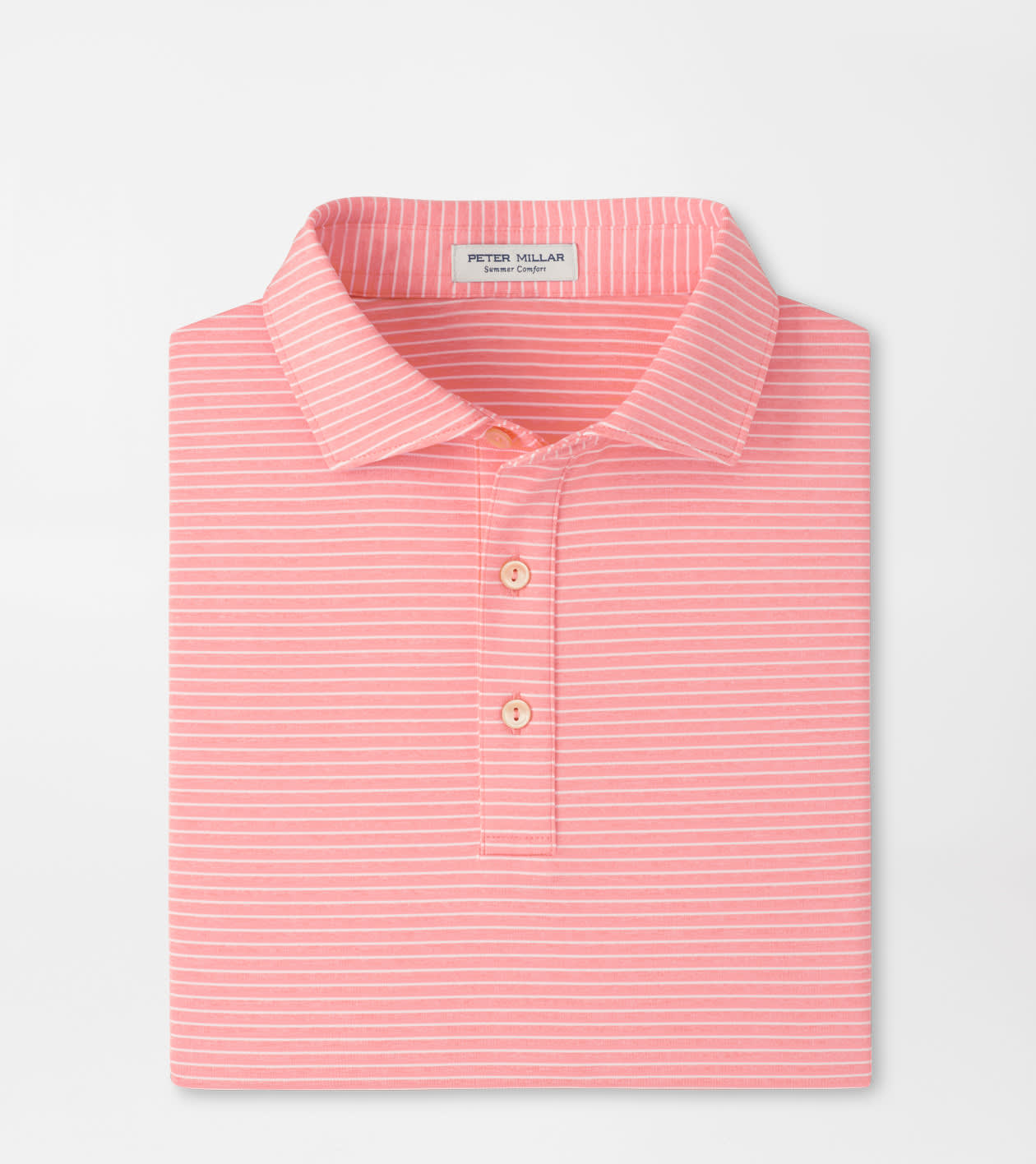 Peter Millar Men's Summer Apricot Merion Performance Jersey Polo