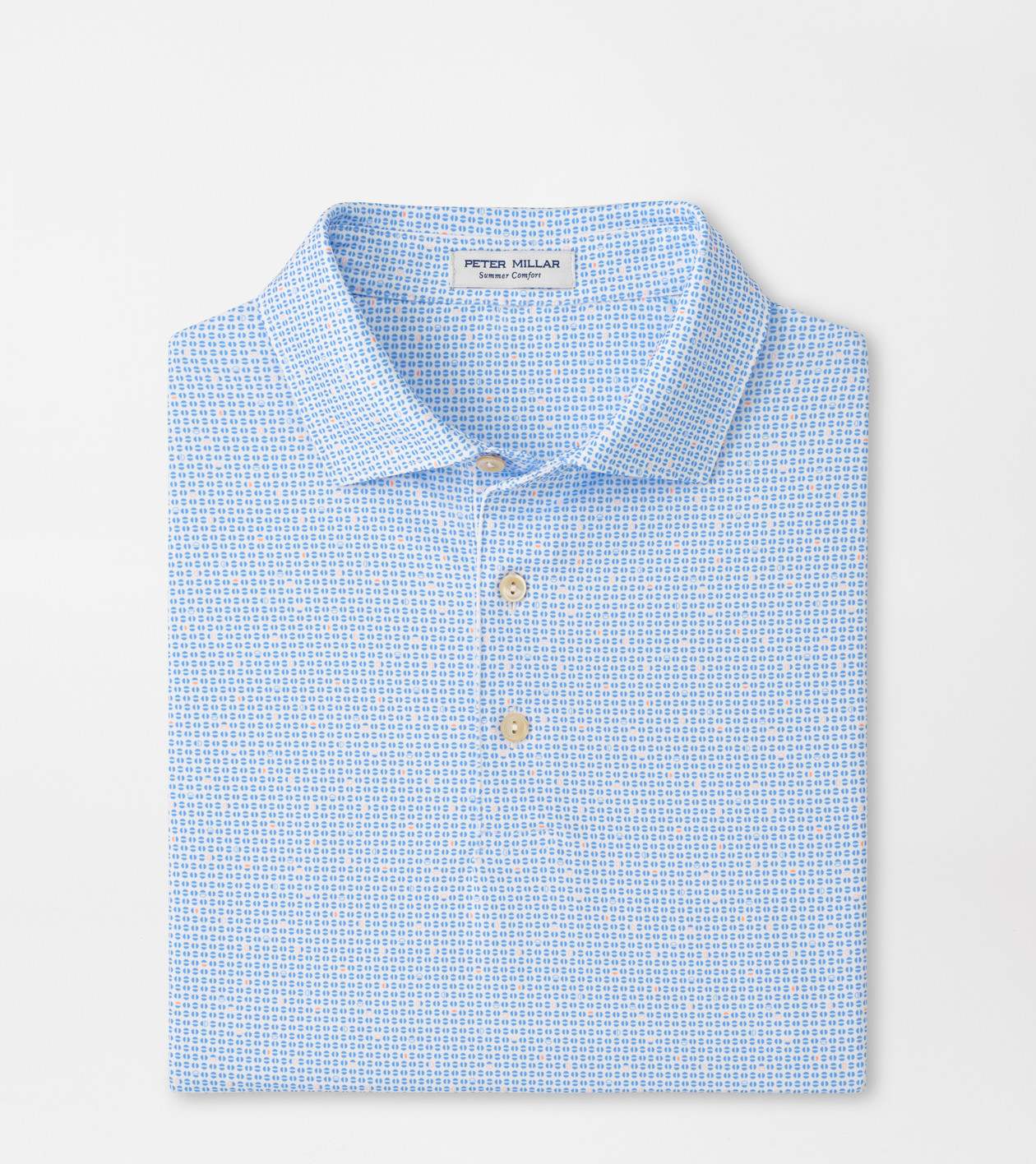 Peter Millar Men's White Alta Performance Jersey Polo