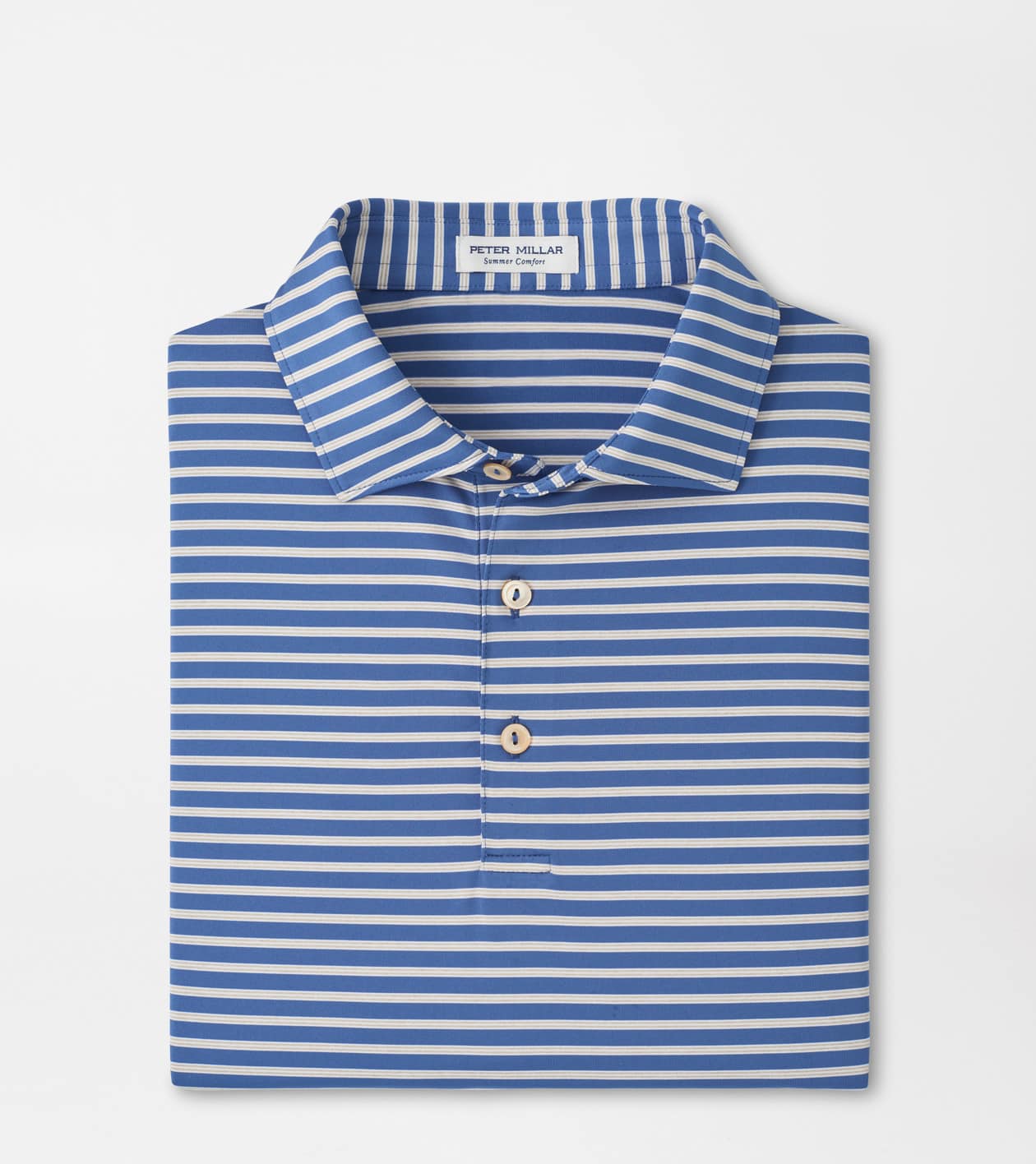 Peter Millar Men's Windsor Blue Ashford Performance Jersey Polo