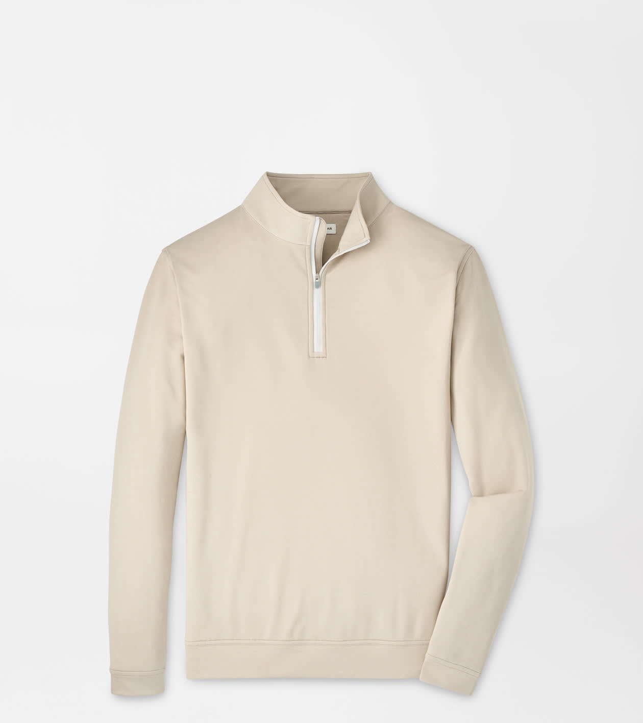 Peter Millar Men's Biscuit Perth Mélange Performance Quarter-Zip