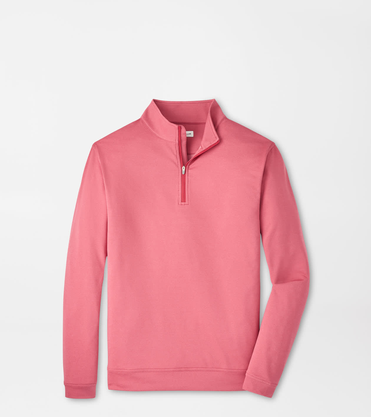 Peter Millar Men's Chili Red Perth Mélange Performance Quarter-Zip