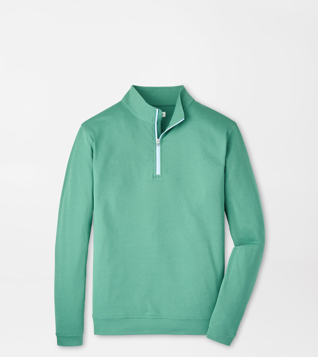 Peter Millar Men's Snow Pea Perth Mélange Performance Quarter-Zip