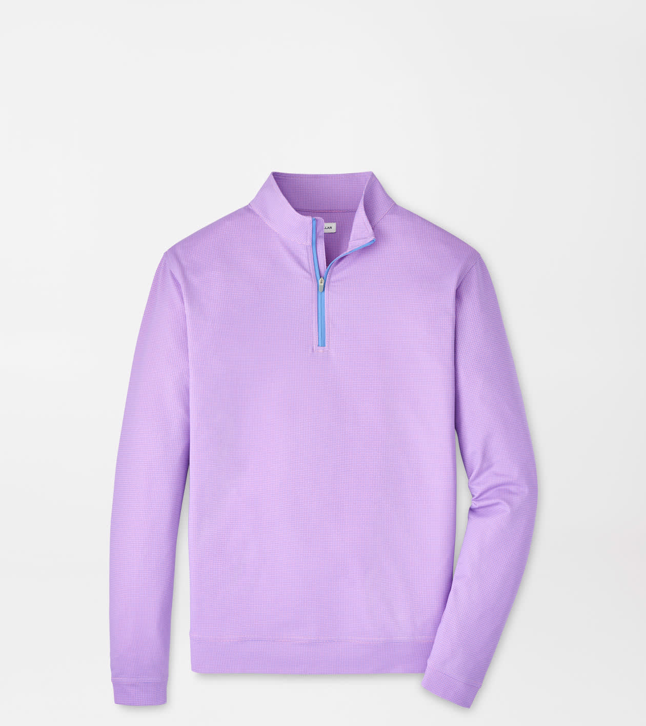 Peter Millar Men's Pink Parfait Perth Basketweave Performance Quarter-Zip