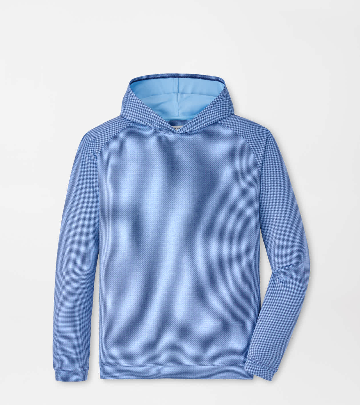 Peter Millar Men's Sport Navy Pine Houndstooth Performance Hoodie