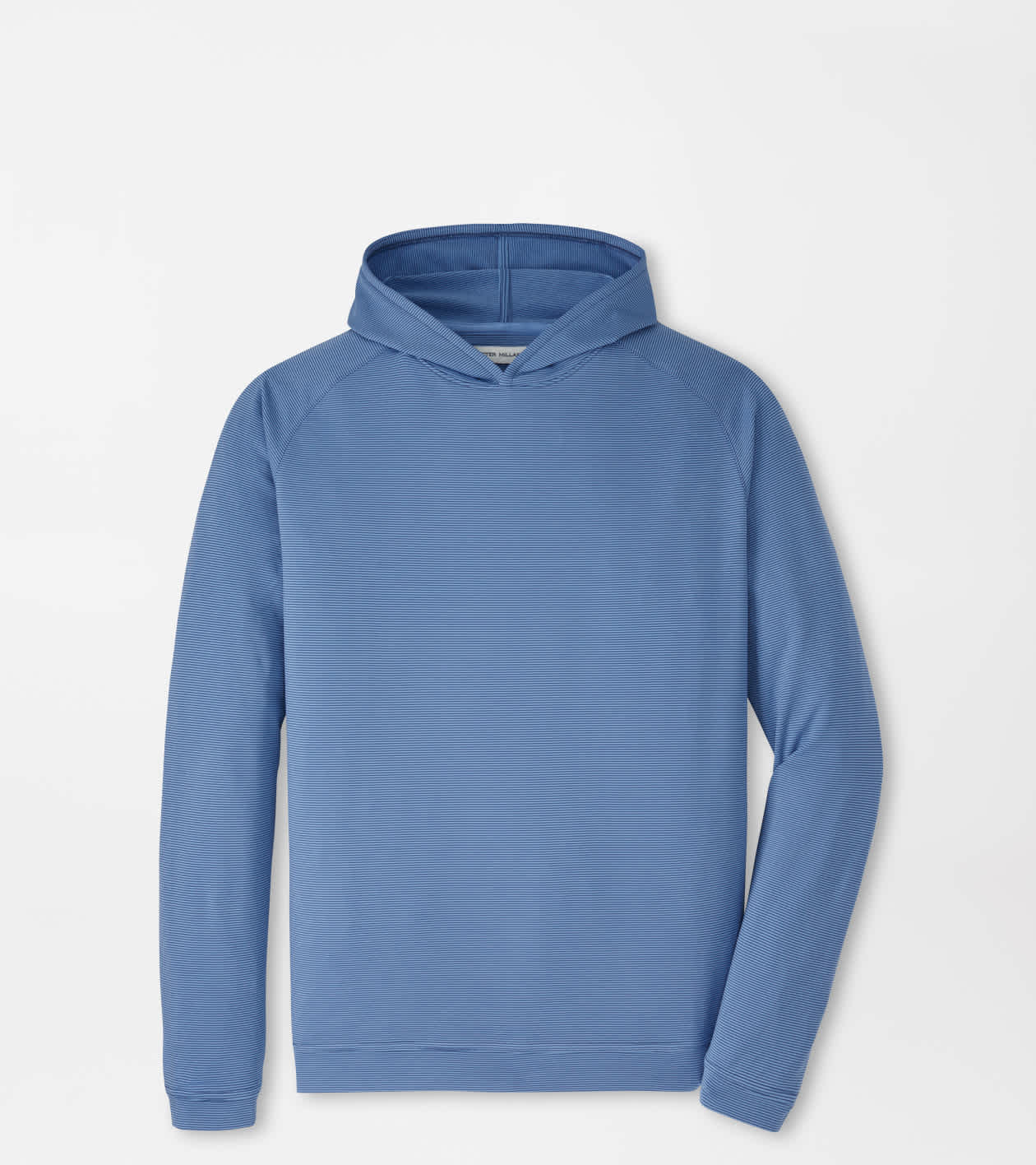 Peter Millar Men's Windsor Blue Pine Sugar Stripe Performance Hoodie