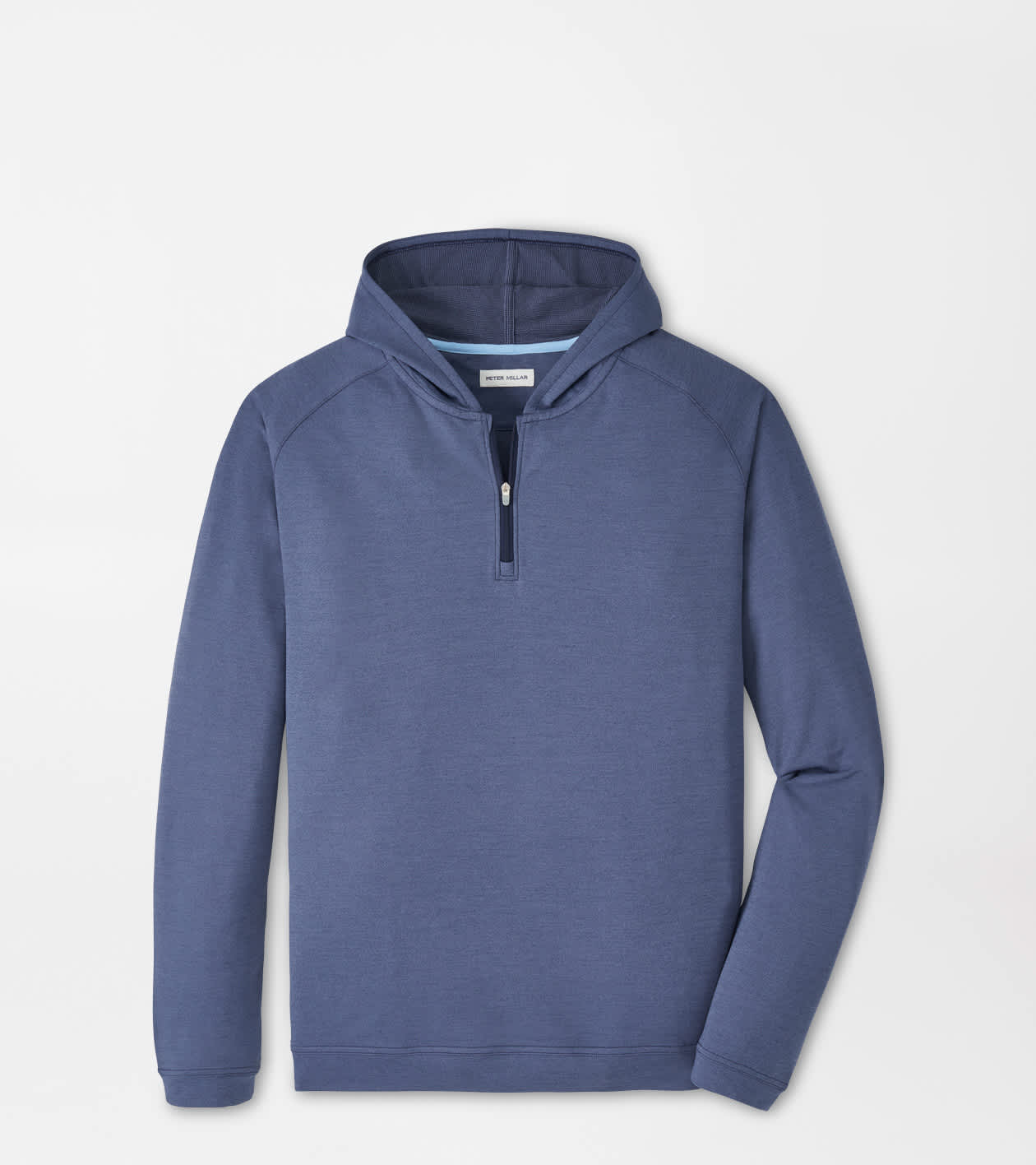 Peter Millar Men's Navy Pine Performance Quarter-Zip Hoodie