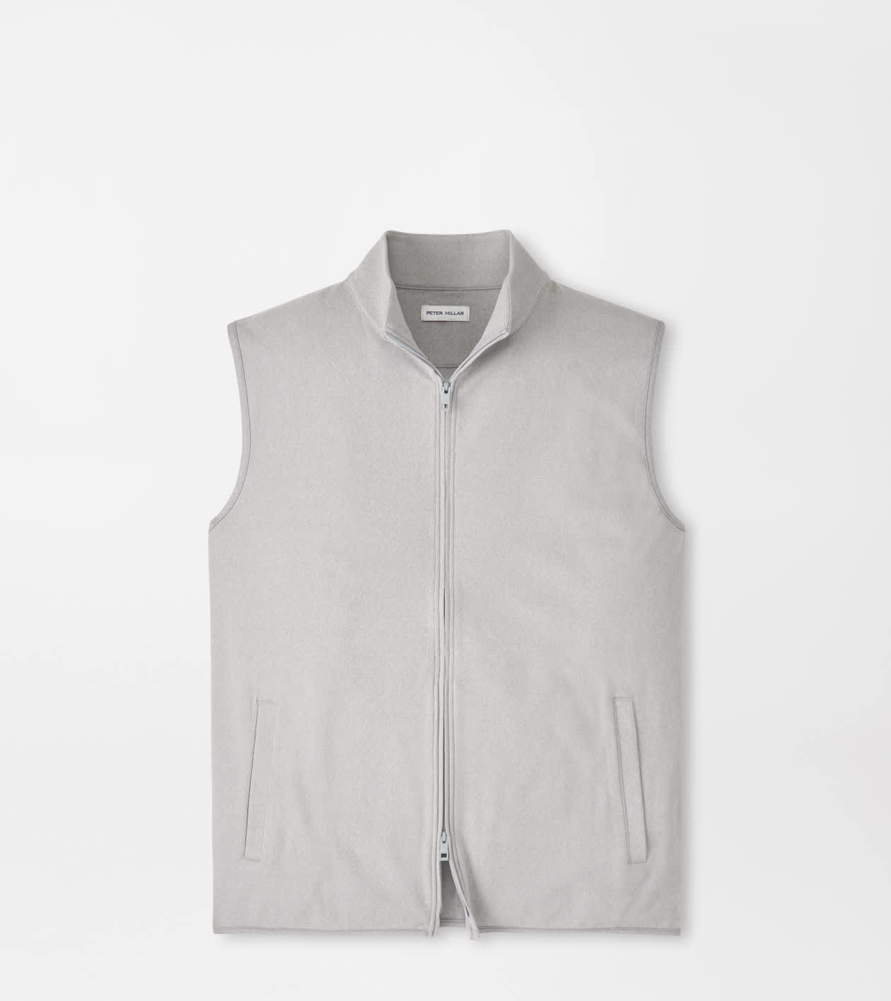 Peter Millar Men's Gale Grey Ardentair Performance Full-Zip Gilet