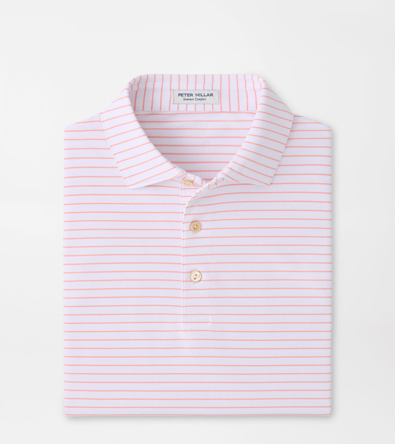 Peter Millar Men's White Winston Performance Mesh Polo