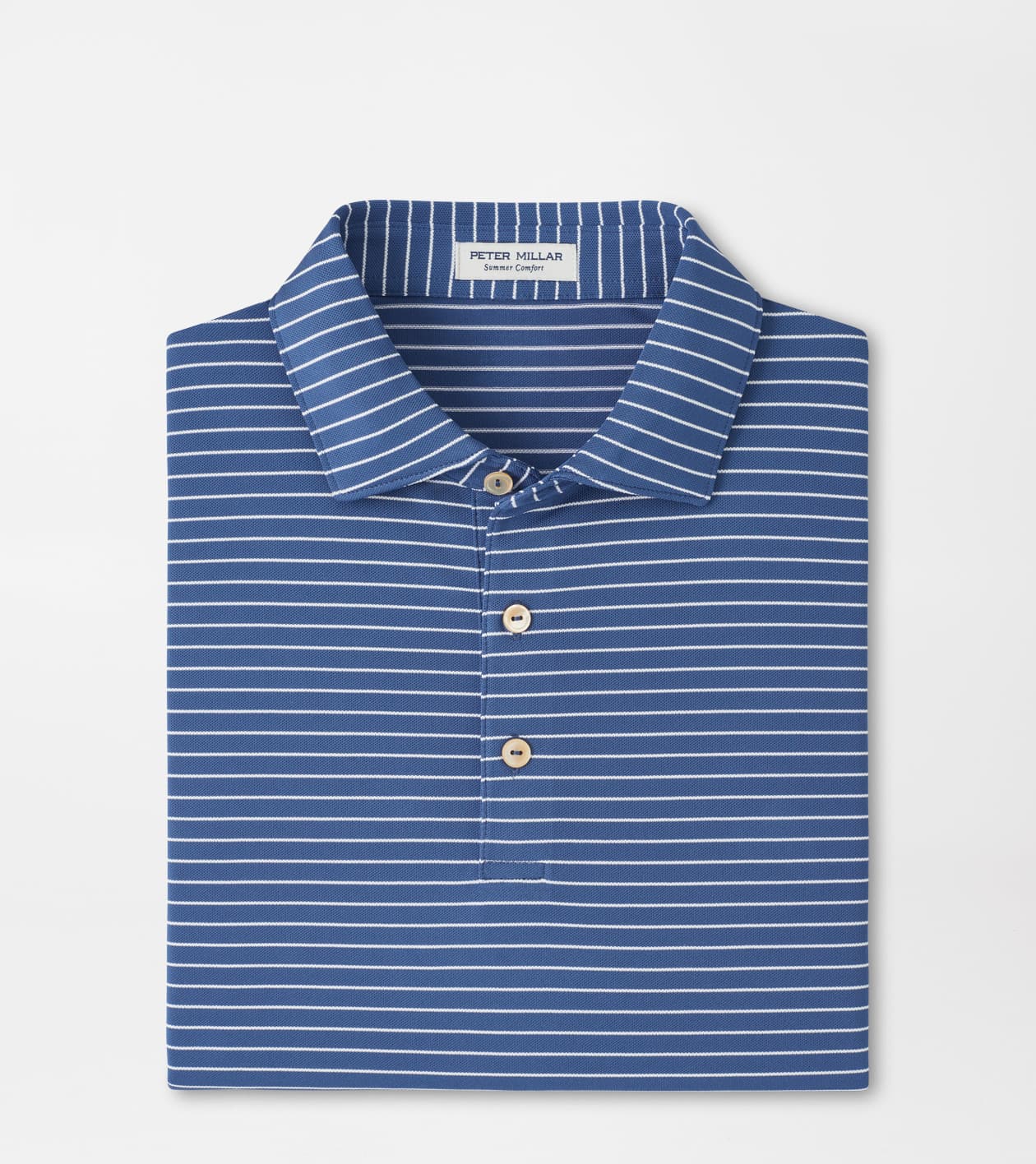 Peter Millar Men's Windsor Blue Winston Performance Mesh Polo