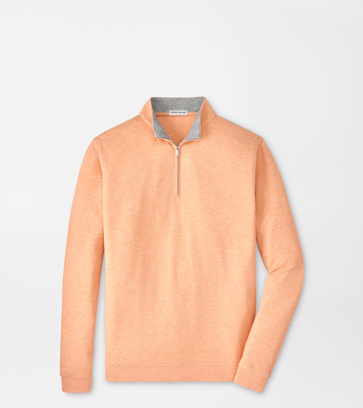 Peter Millar Men's Cosmic Peach Crown Comfort Quarter-Zip Pullover