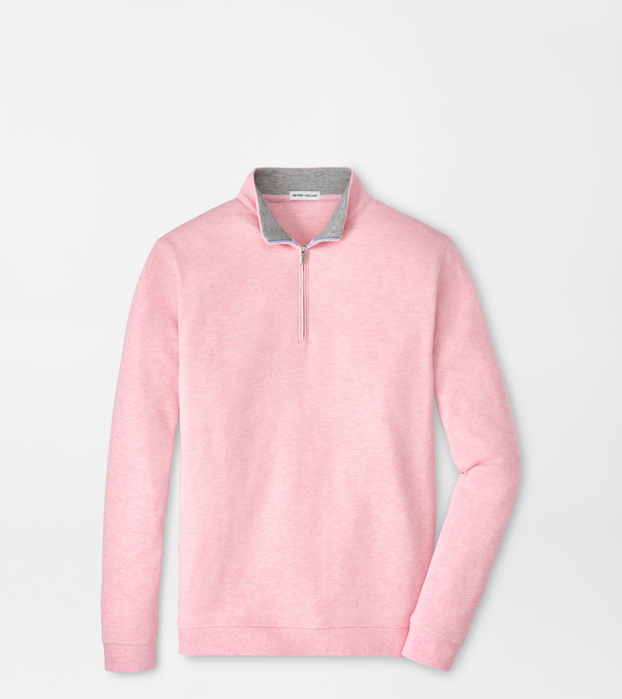 Peter Millar Men's Teaberry Pink Crown Comfort Quarter-Zip Pullover