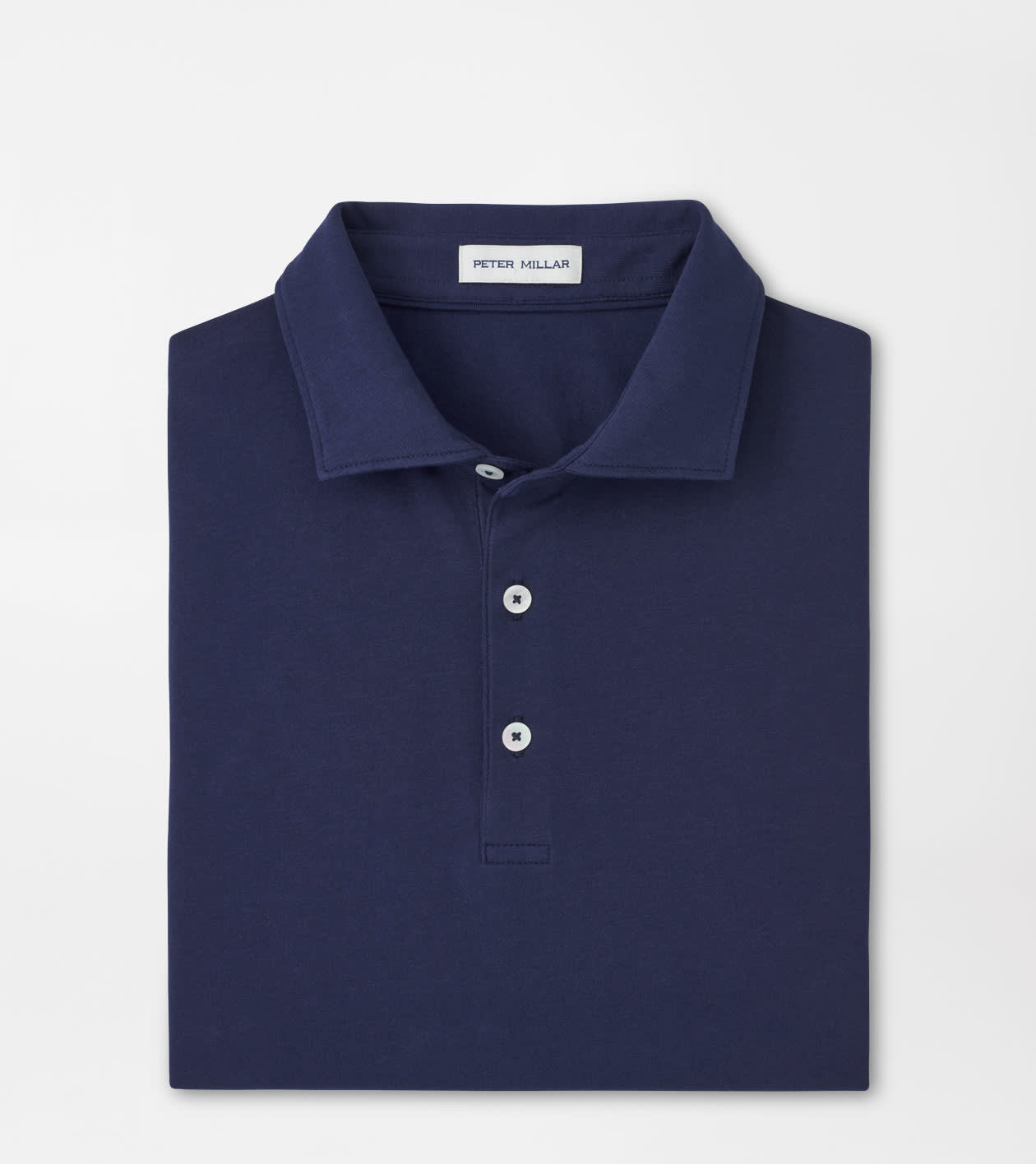 Peter Millar Men's Navy Crown Flex Cotton Polo
