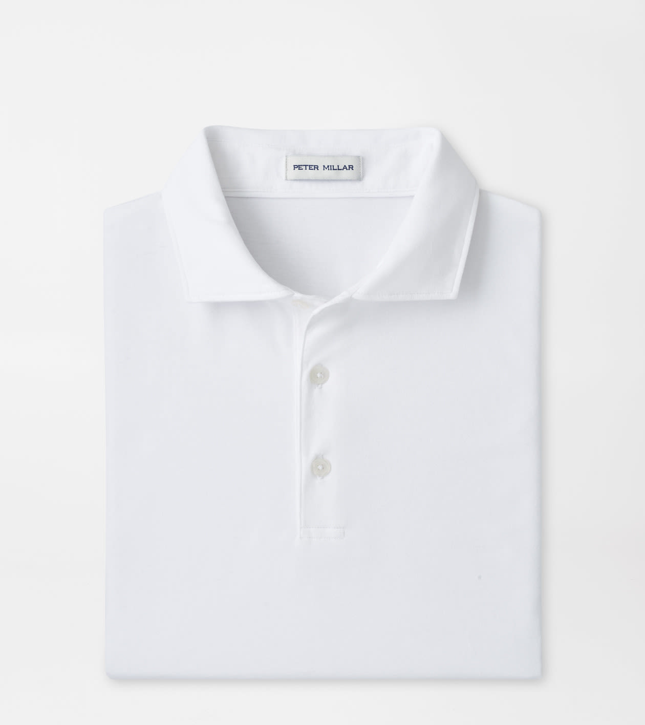 Peter Millar Men's White Crown Flex Cotton Polo