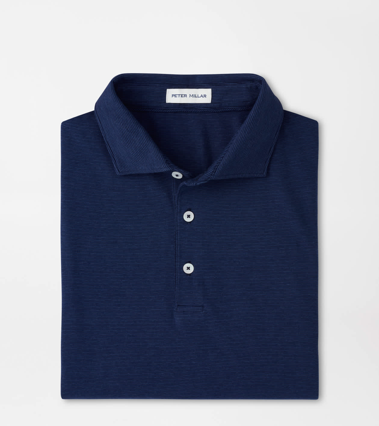 Peter Millar Men's Navy Ryles Crown Flex Cotton Polo