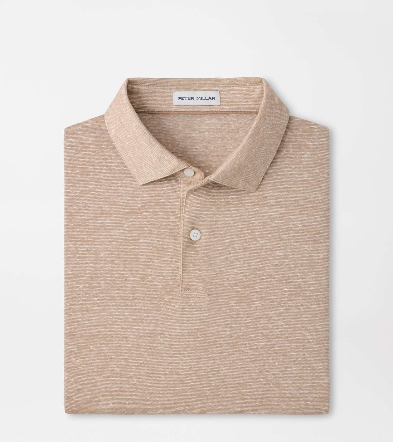 Peter Millar Men's Camel Sanibel Polo
