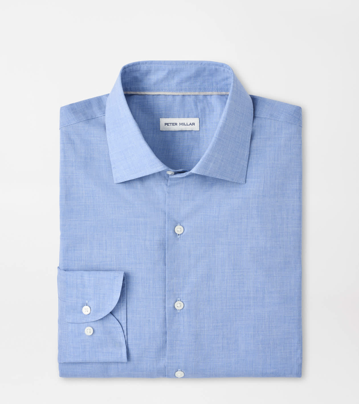 Peter Millar Men's Cottage Blue Brighton Perfect Poplin Shirt