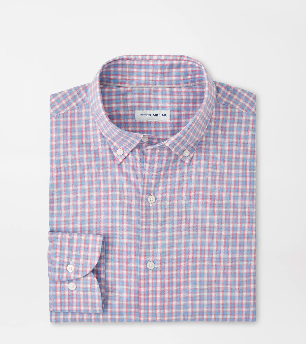 Peter Millar Men's Chili Red Felix Crown Lite Cotton-Stretch Shirt