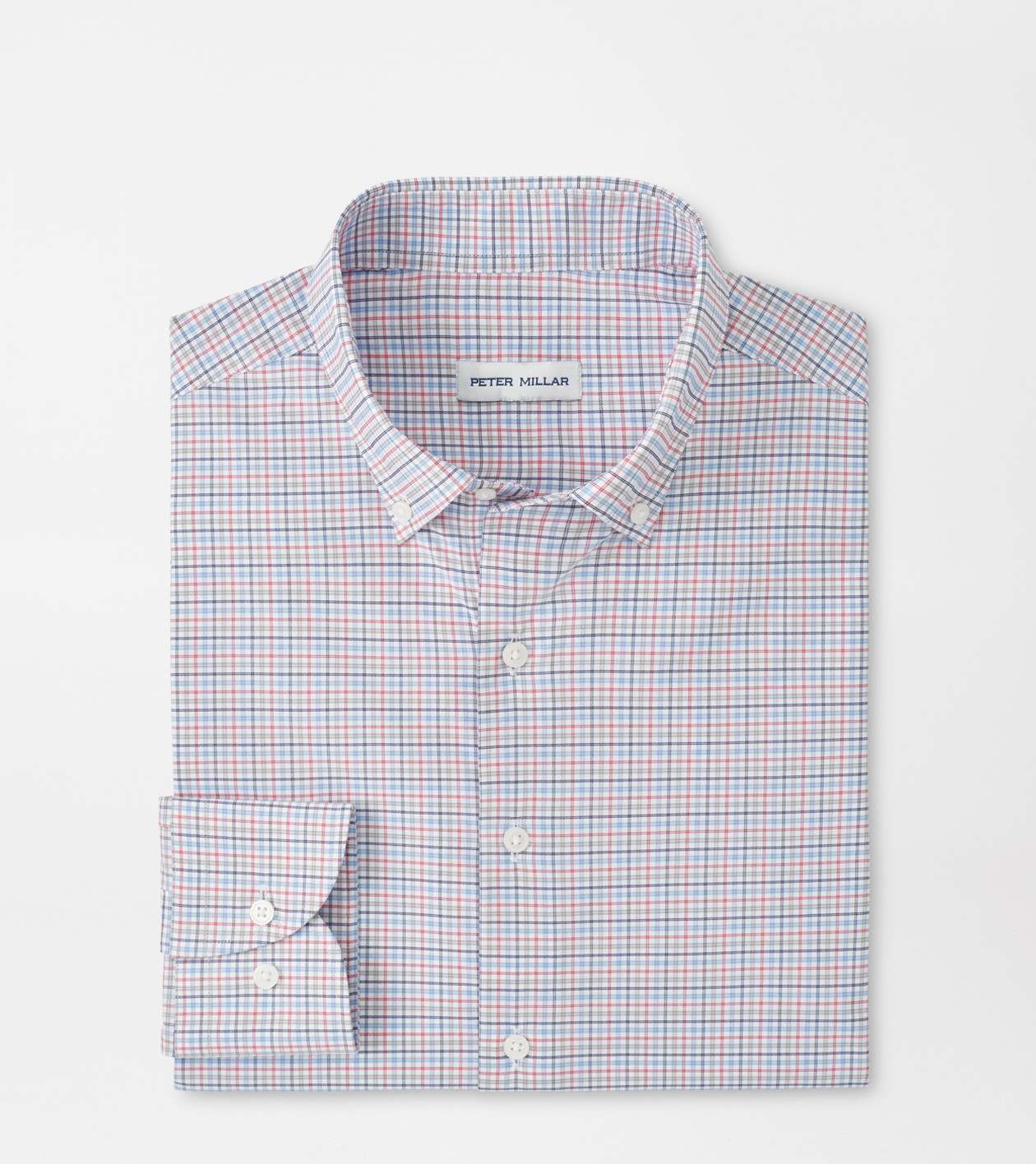 Peter Millar Men's Navy Casey Performance Twill Shirt