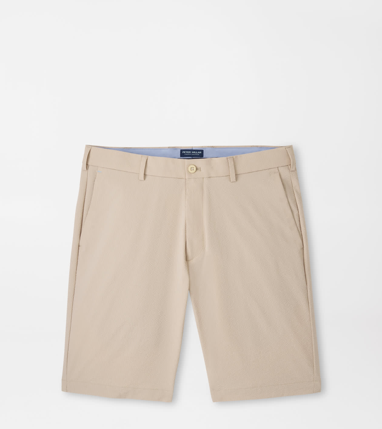 Peter Millar Men's Khaki Matlock Seersucker Performance Short
