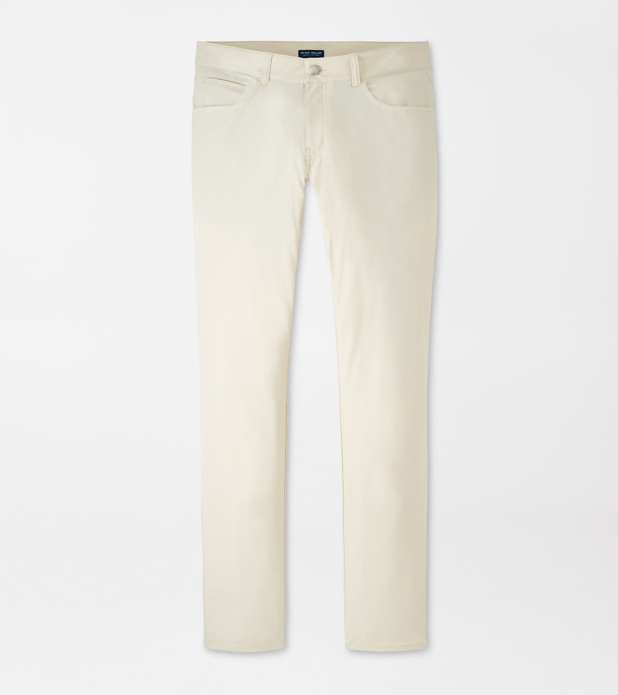 Peter Millar Men's British Cream Bingham Performance Five-Pocket Trouser