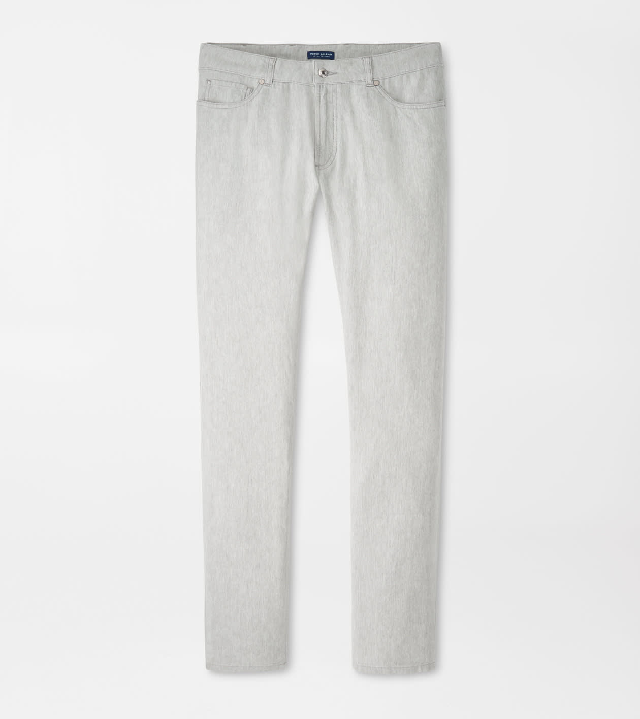 Peter Millar Men's British Grey Hampton Twill Five Pocket Trouser