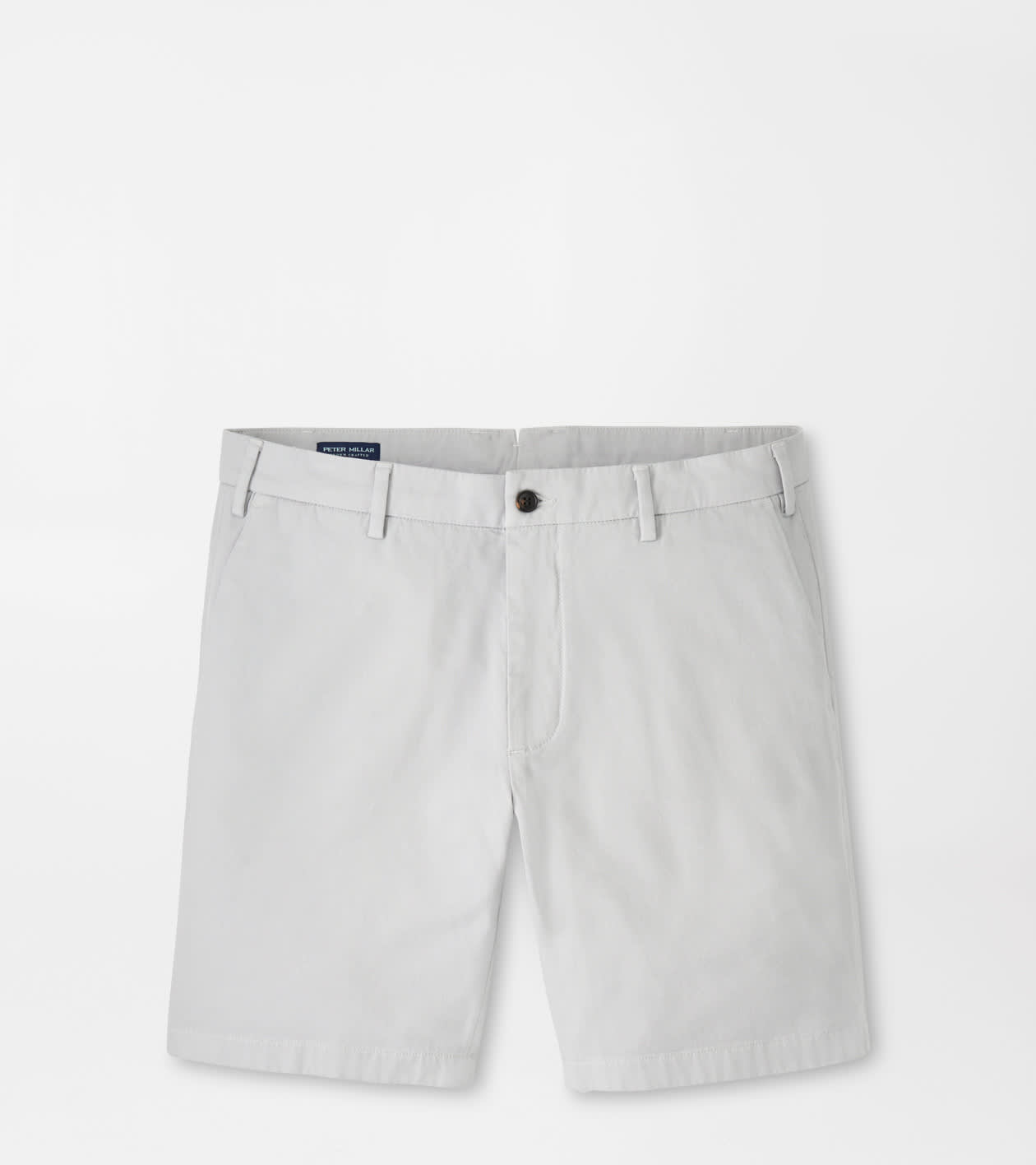 Peter Millar Men's British Grey Andrews Flat-Front Short