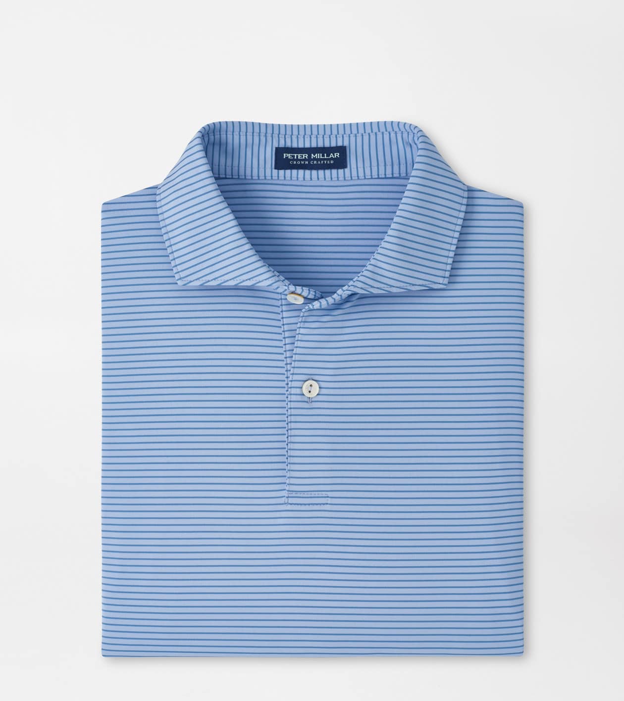 Peter Millar Men's Iris Mist Ballad Performance Jersey Polo