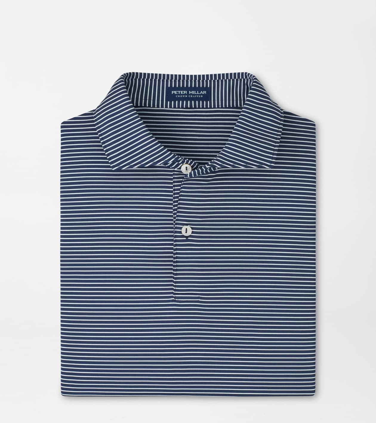 Peter Millar Men's Navy Ballad Performance Jersey Polo