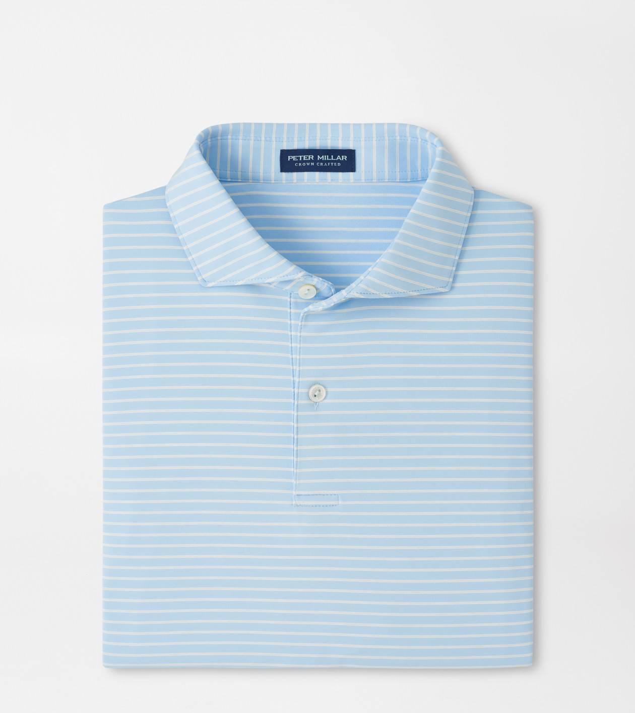 Peter Millar Men's Blue Frost Keynote Performance Jersey Polo